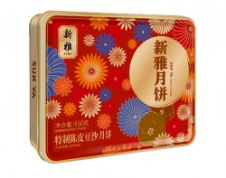 新雅特制陈皮豆沙月饼450克